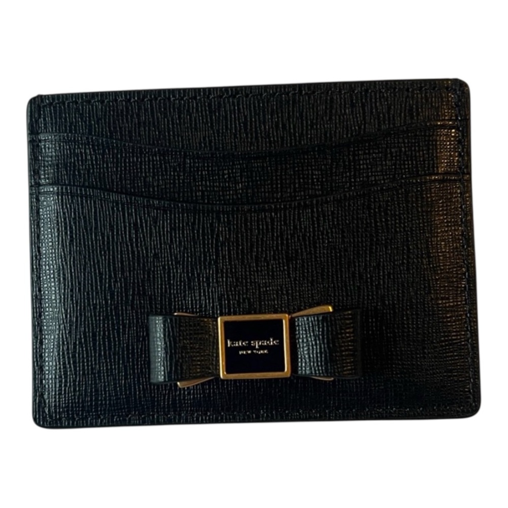 Kate Spade Morgan Bow Embellished Cardholder EUC Classic Minimalist Coquette - Picture 5 of 9